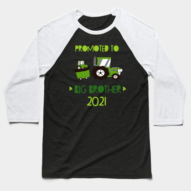 Children's Big Brother Tractor Shirt 2021 Baseball T-Shirt by alpmedia
